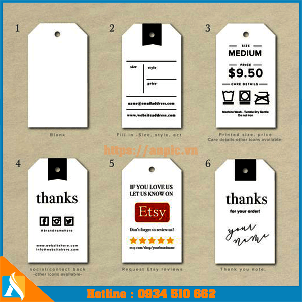 mẫu thiết kế tem nhãn mác thời trang