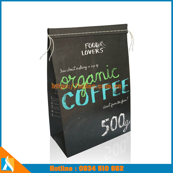 mẫu túi đựng cà phê bằng giấy