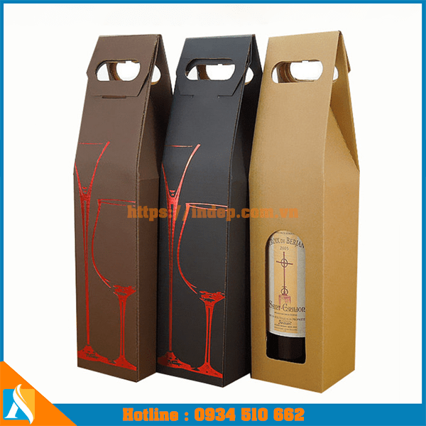 mẫu túi giấy đẹp đựng chai rượu