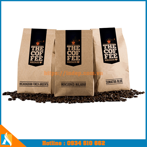 mẫu túi giấy đựng cà phê cao cấp