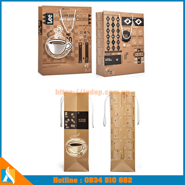 mẫu túi giấy đựng cà phê