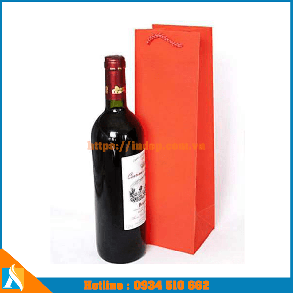 mẫu túi giấy đựng chai rượu giá rẻ