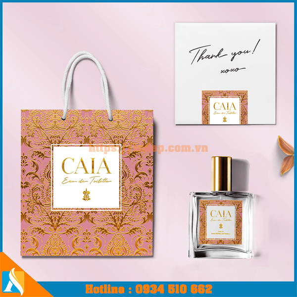 mẫu túi giấy đựng nước hoa