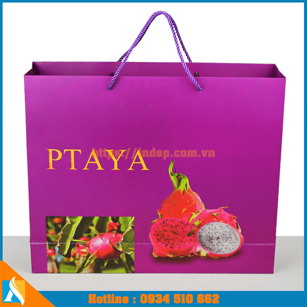 mẫu túi giấy đựng trái cây giá rẻ