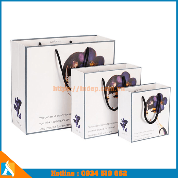 mẫu túi xách giấy đựng mỹ phẩm