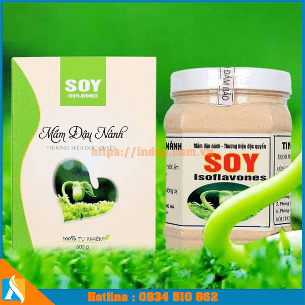 mẫu vỏ bao bì đựng mầm đậu nành