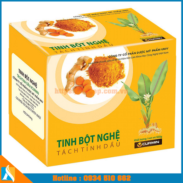 mẫu vỏ bao bì đựng tinh bột nghệ