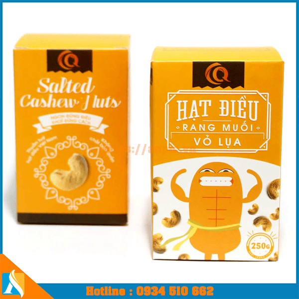 mẫu vỏ hộp đựng hạt điều rang muối