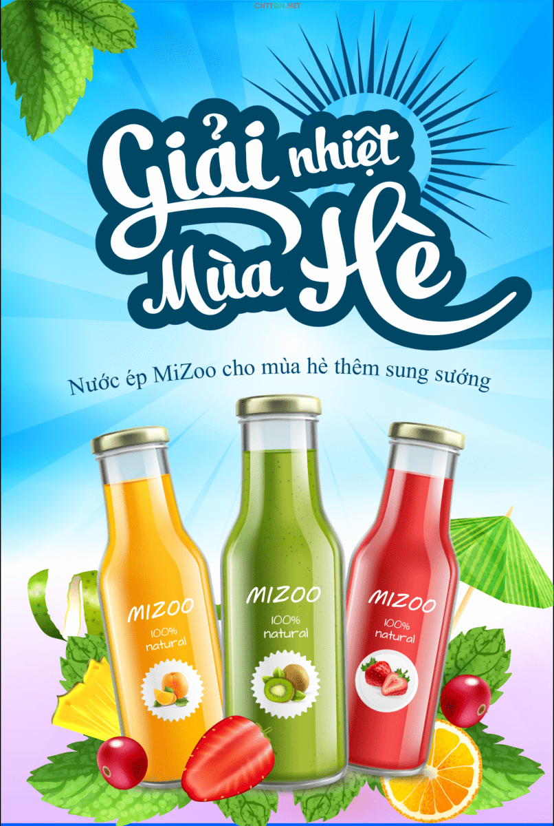 Mẫu poster quảng cáo sản phẩm