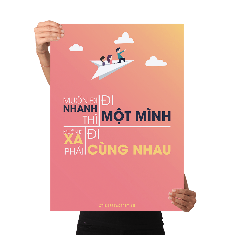 Thiết kế poster có gam màu nóng sẽ giúp kích thích hành động