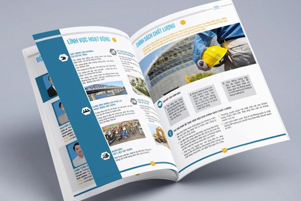 Profile công ty phân chia các mục rõ ràng, mạch lạc