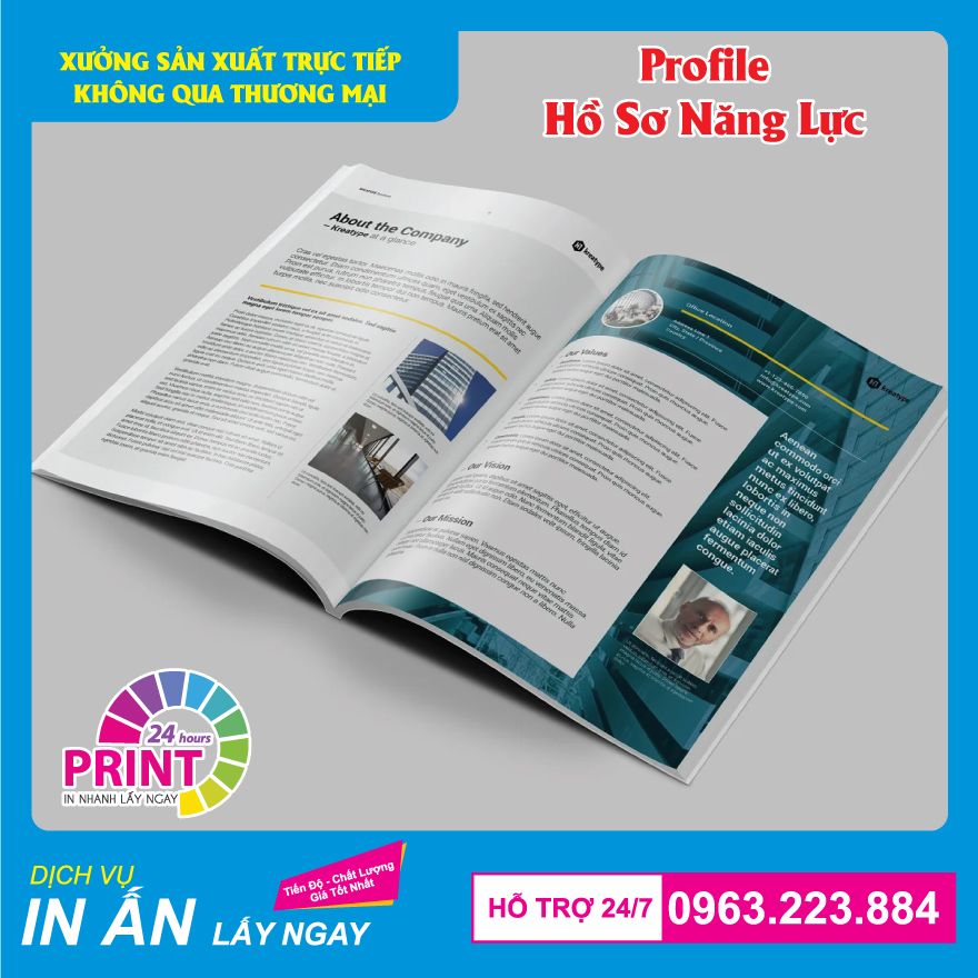 Quy cách in Profile