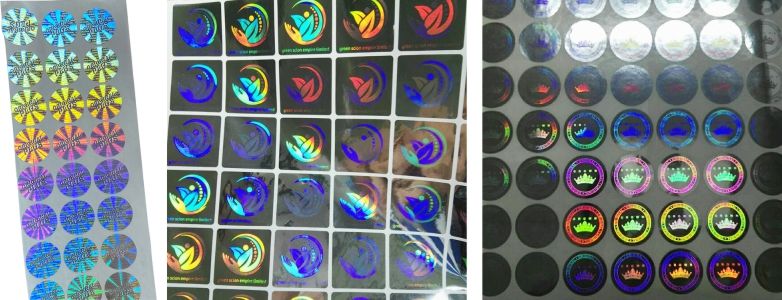 in tem chống giả bằng chất liệu decal 7 màu