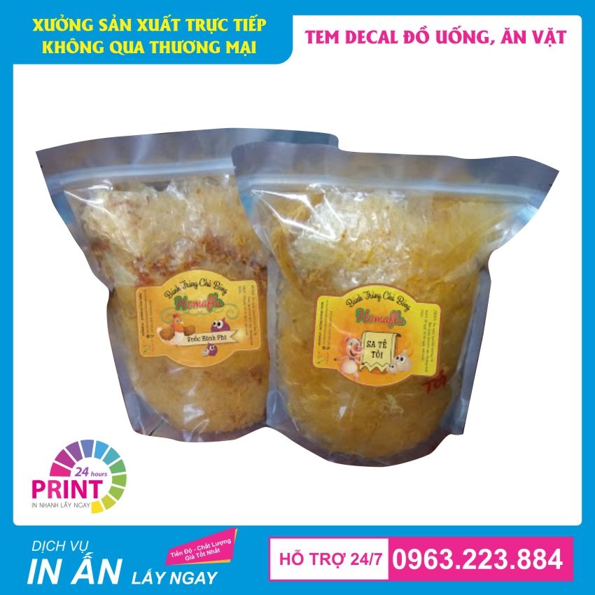 tem dán túi đựng bánh tráng trộn