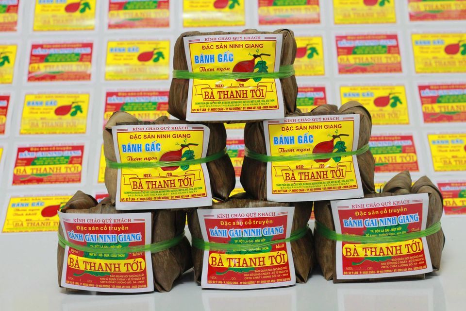 tem nhãn mác bánh gai ninh giang