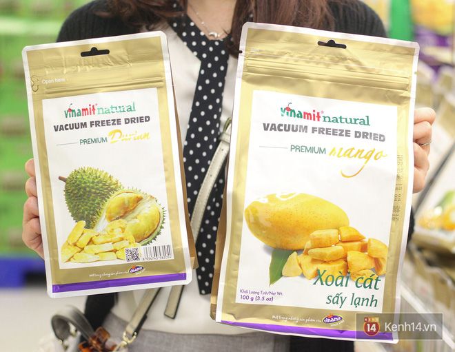 tem mác dán túi đựng hoa quả sấy