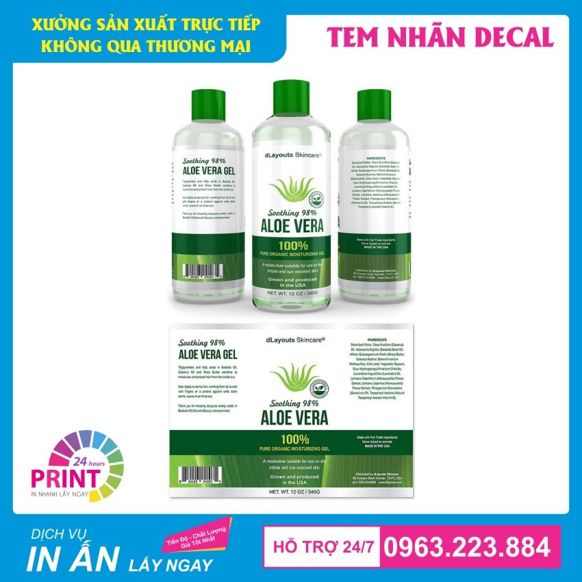 tem mác decal giấy