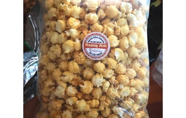 Tem tròn in logo túi đựng bỏng ngô