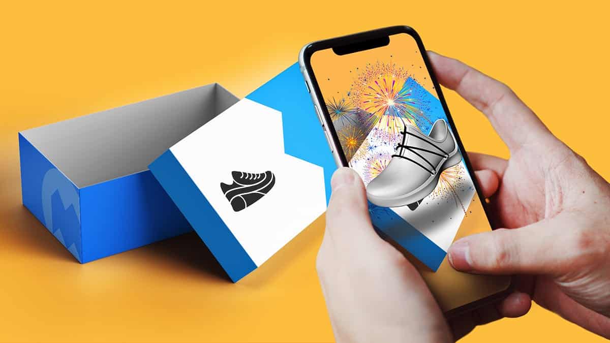 Thực tế tăng cường và đóng gói bao bì giấy