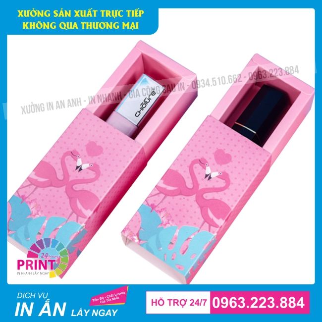 thiết kế hộp giấy đựng sơn giá rẻ