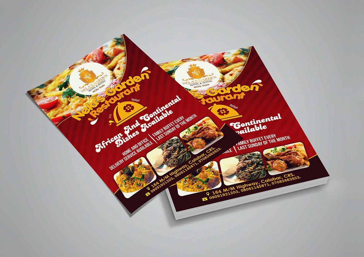 tờ rơi giới thiệu ẩm thực các món ăn