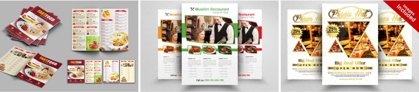 mẫu tờ rơi quảng cáo nhà hàng, khách sạn