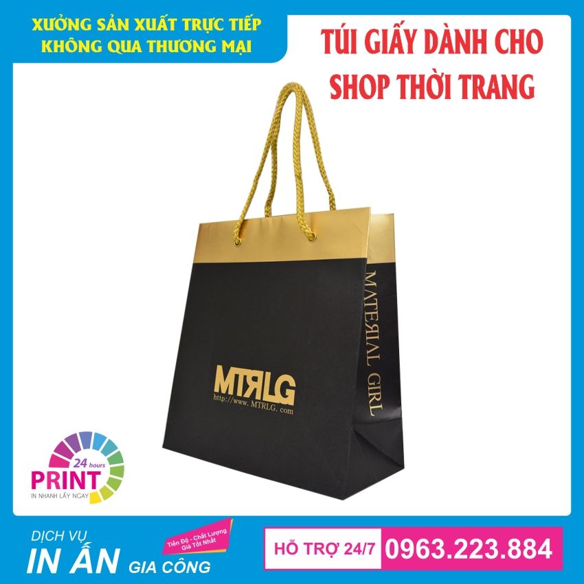 túi giấy đựng quần áo