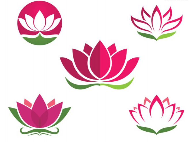 Tổng hợp vector hoa sen đẹp nhất - In Nhãn Mác