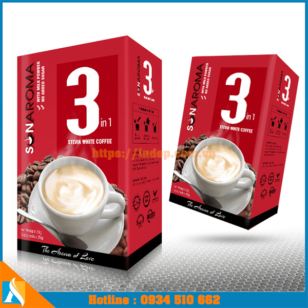 vỏ hộp giấy đựng cà phê hòa tan