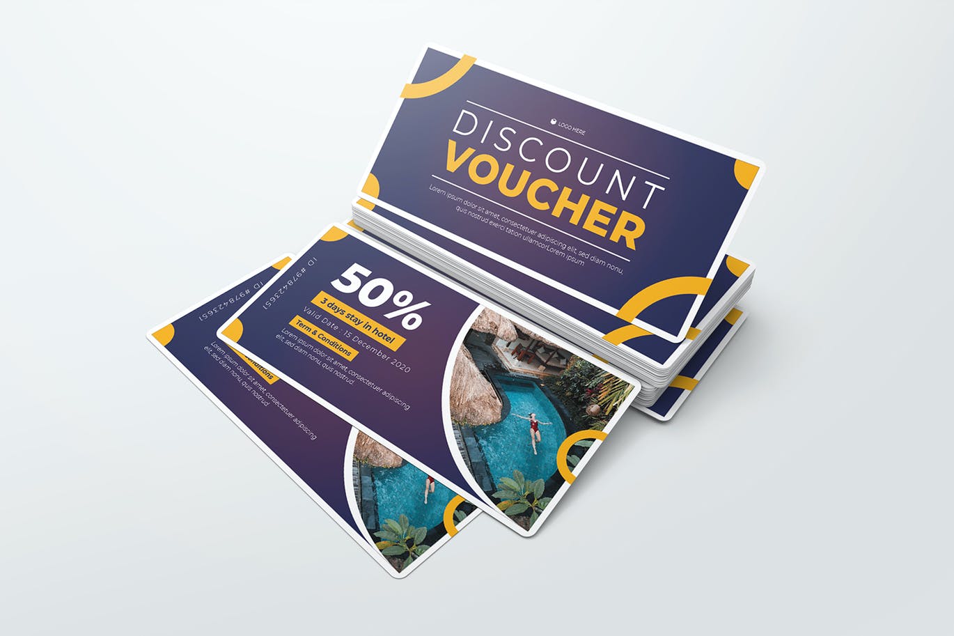 Các mẫu thiết kế voucher dành cho nhà nghỉ, homestay hay khách sạn
