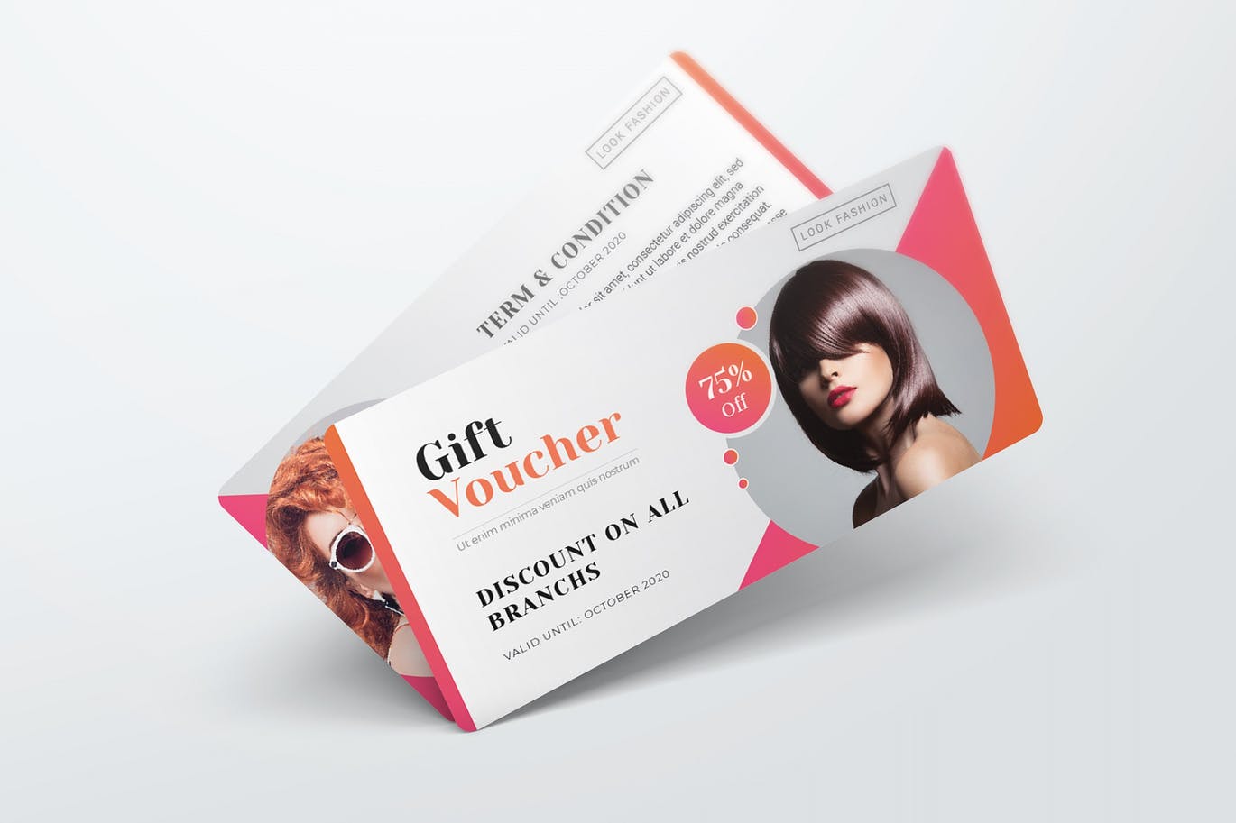 Mẫu voucher thời trang đẹp cuốn hút