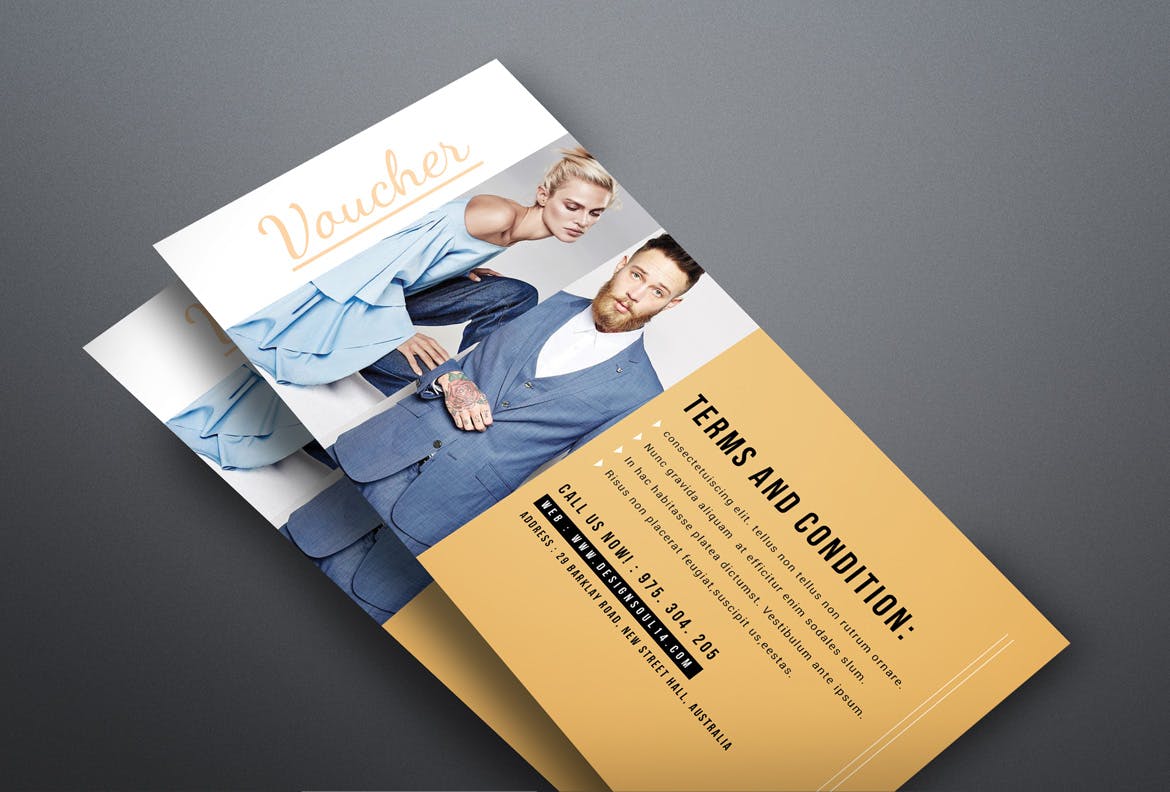 Mẫu voucher dành cho shop thời trang