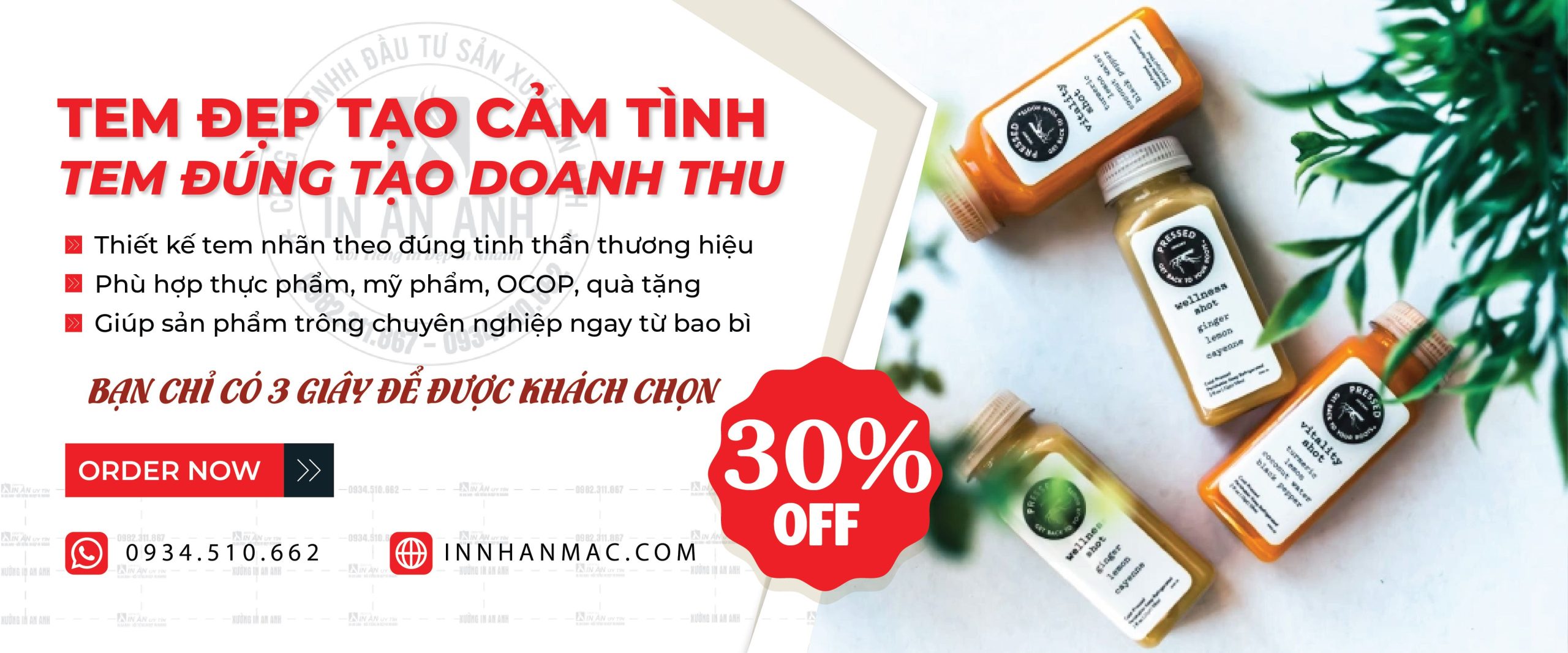 THIẾT KẾ TEM MÁC SẢN PHẨM