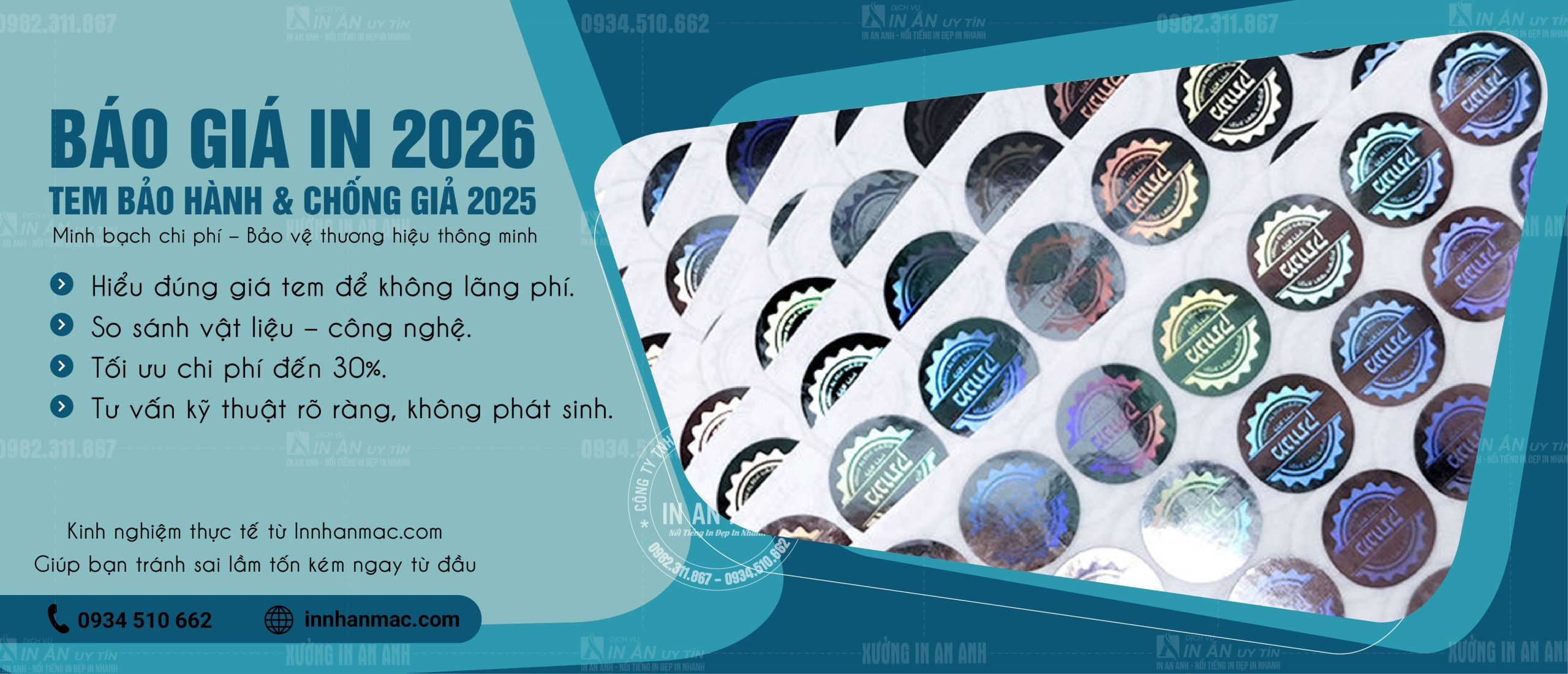 báo giá in tem bảo hành
