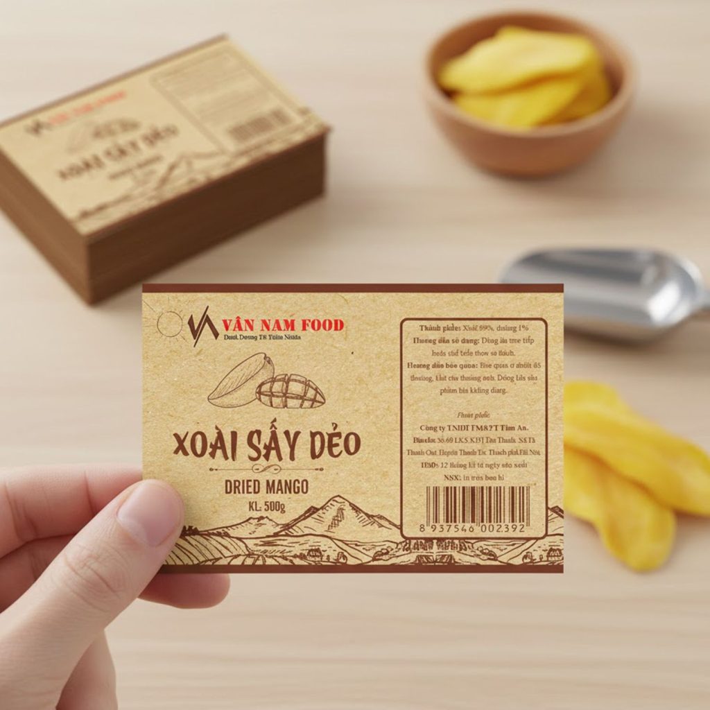 địa chỉ in tem kraft