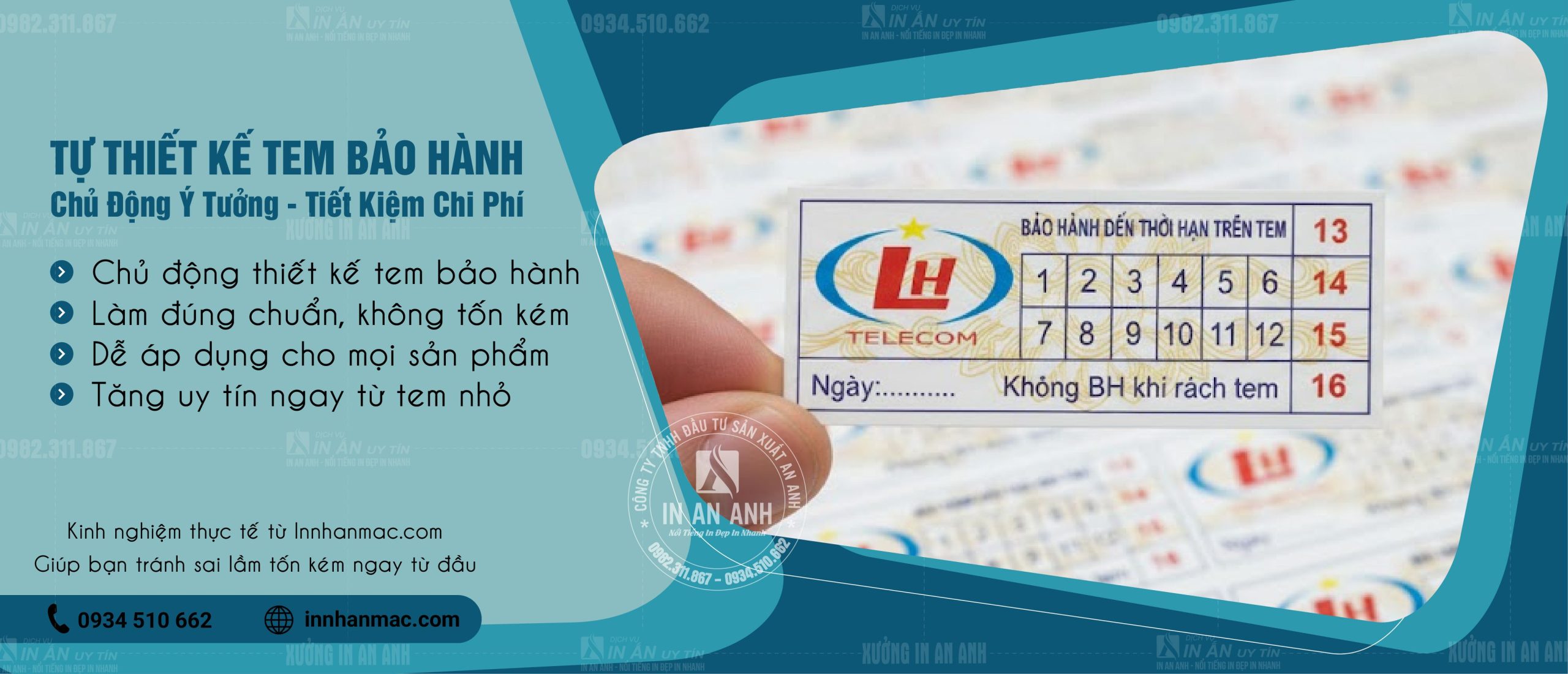 hướng dẫn thiết kế tem bảo hành