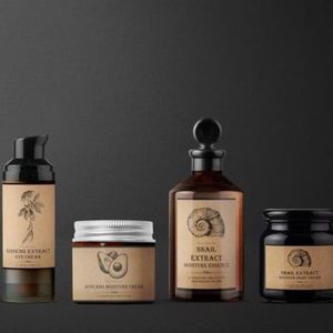 In tem kraft giấy nâu