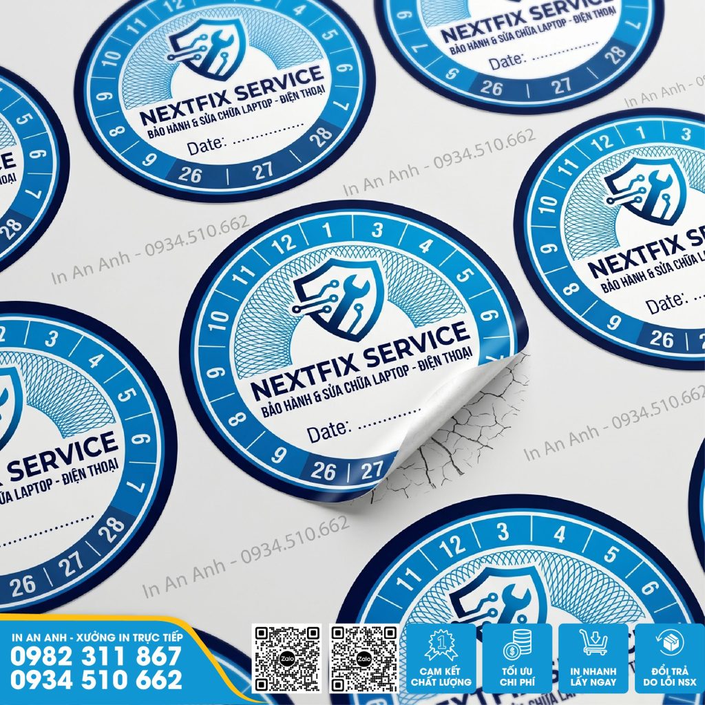 dịch vụ in tem bảo hành