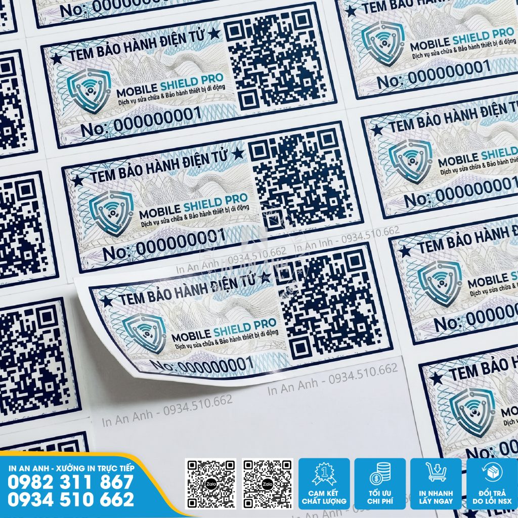 in tem bảo hành điện tử