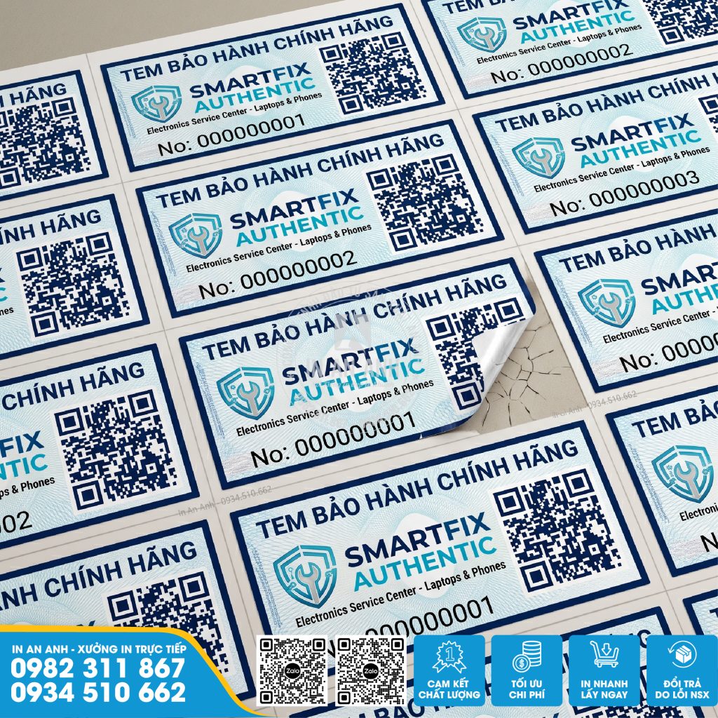 in tem bảo hành giá rẻ