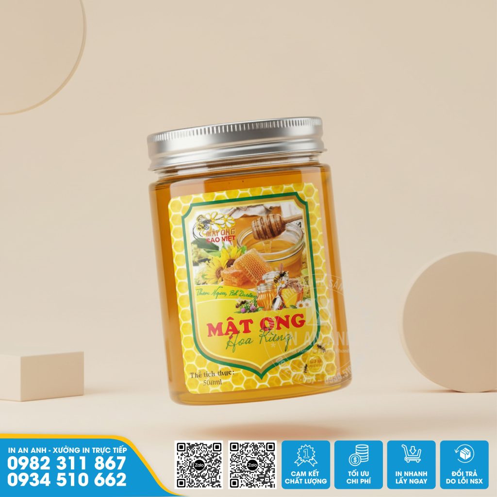 In Tem Decal Giấy Dán Chai Lọ