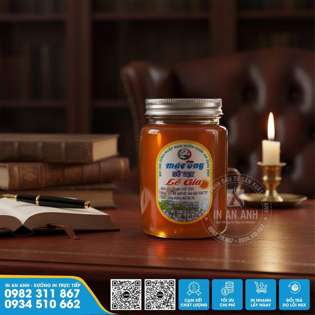 In Tem Decal Giấy Dán Chai Lọ