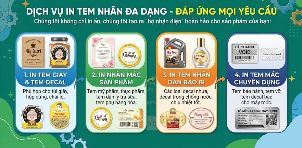 dịch vụ in tem nhãn tại hà nội